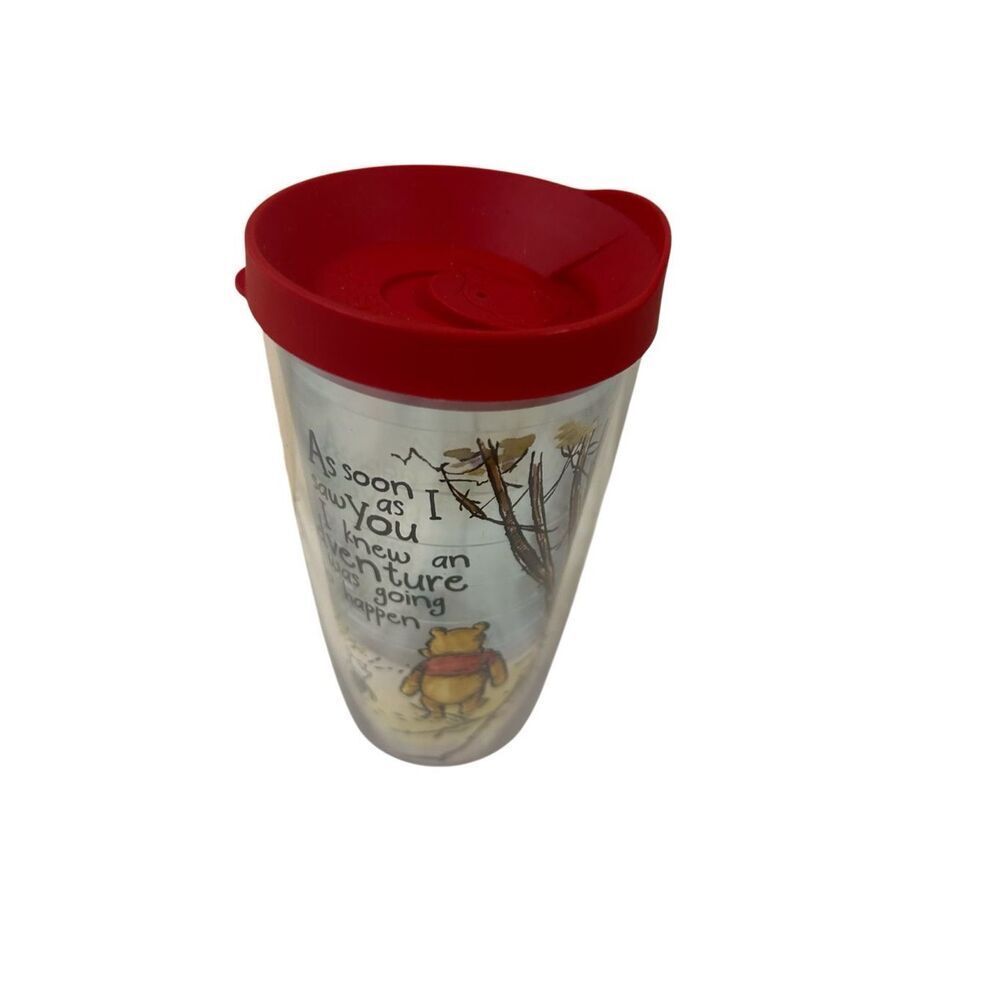 Tervis Disney‎ Pooh cup with red lid  “Adventure”